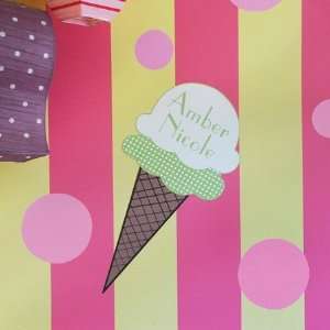  Personalized Ice Cream Cone Wall Decal: Home Improvement