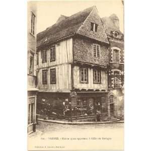   Postcard Gilles de Bretagne House   Vannes France 