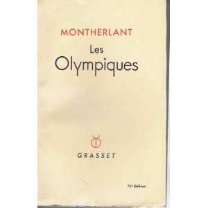 les olympiques montherlant  Books