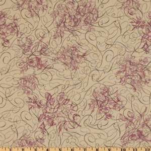  44 Wide Mrs. Marchs Collection Modern Style Swirls Tan 