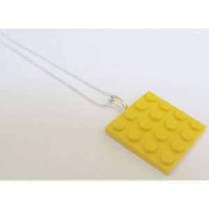  Yellow Upcycled LEGO Necklace Jewelry