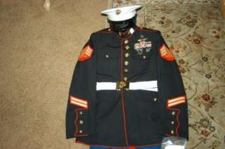 US Marine Corps Dress Blue Uniform 44L NWT RECON USMC  