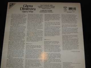 EMI Angel Digital DS 38074 Ghena Dimitrova Opera Arias  