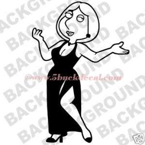 LOIS GRIFFIN car window sticker decal FAMILY GUY MOM  