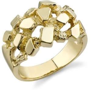  14K Gold Nugget Ring SZUL Jewelry