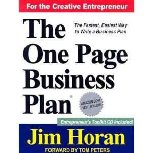   Plan for the Creative Entrepreneur [Paperback] Jim Horan Books