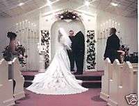 Michaelangelo Queen Anne Neckline Wedding Gown Dress !!  