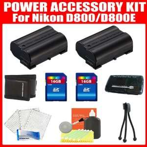 32GB Deluxe Accessory Kit For Nikon 1 V1, D800, D800E, D7000 Digital 