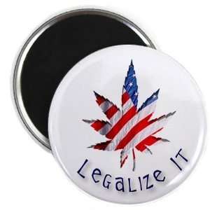  Creative Clam Usa Flag Legalize It Marijuana Pot Leaf 2.25 