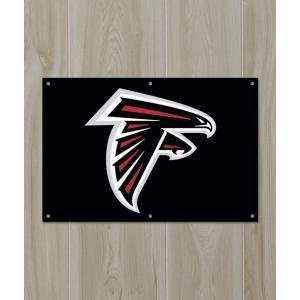 Atlanta Falcons Applique Embroidered Fan Wall Banner 3ft X 2ft:  