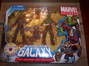 Marvel Universe GUARDIANS OF THE GALAXY 3 Pack   New  