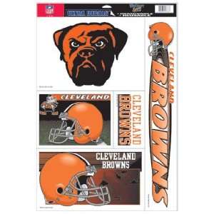 CLEVELAND BROWNS Removable & Reusable Team Logo STATIC WINDOW CLINGS 