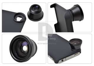3in1 Detachable Fish Eye Lens for iPhone 4 4G + Mini Tripod + Phone 