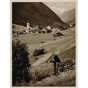   Mountain Valley Austria Alps   Original Photogravure