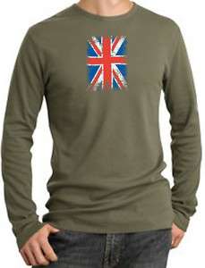 UNION JACK England British UK Flag Thermal T Shirt  