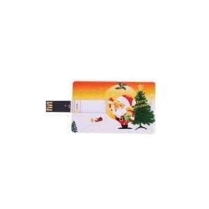    8GB Santa & Christmas Tree Credit Card USB Flash Drive Electronics