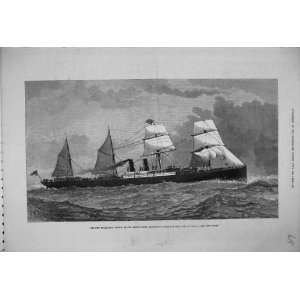  1879 Steam Ship Orient Steal Navigation Australia Sea 