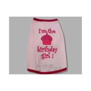   Pink Slip On Birthday Girl Dog Tee Shirt (XSmall): Pet Supplies