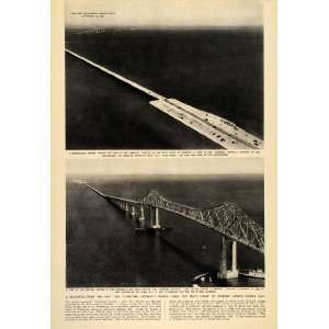  1955 Sunshine Skyway Bridge Tampa Bay Florida Print 