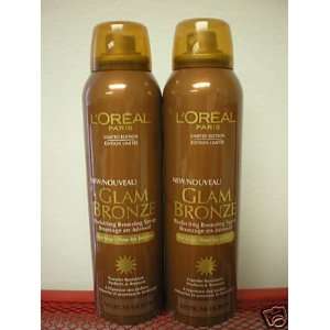   Glam Bronze Perfecting Bronzing Spray For Legs ~2 Pack ~Medium Beauty