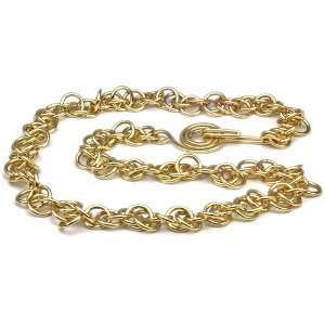  Fuzzy Chain Necklace Gold, 17IN Jewelry