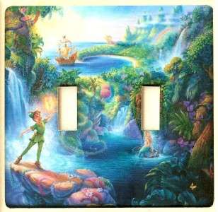 PETER PAN MERMAID LAGOON Switch Plate Cover NEW Sgl  