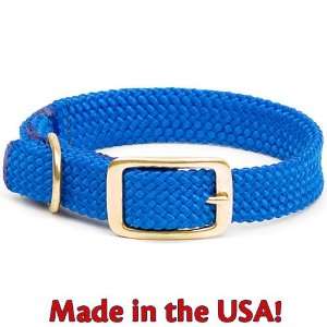  Mendota Double braid Collar 1 Inch W Up To 18 Inch   Blue 