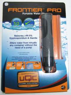 Aquamira PRO Water Straw Gravity Filter Purifier Grey  