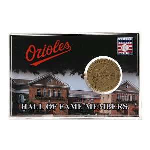  Baltimore Orioles Hall Of Fame Members Card & Coin Sports 