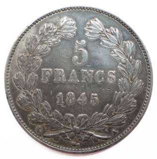 FRANCE   1849 A LOUIS PHILIPPE I 5 FRANCS   SILVER  