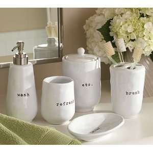  Pottery Barn Typeface Bath Accessories