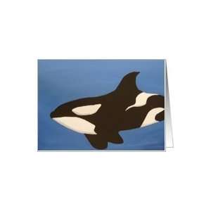  Orca, Killer Whale, Whale, Painting Card Health 