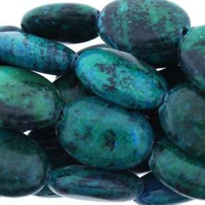  Chinese Azurite  Oval Plain   13mm Height, 7mm Width , No 