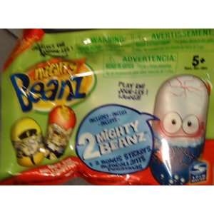  Mighty Beanz Series 2 (Includes 2 Beanz) & bonus Stickers 