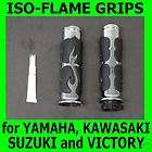 ISO FLAME GRIPS YAMAHA KAWASAKI SUZUKI VICTORY CRUISERS 6261