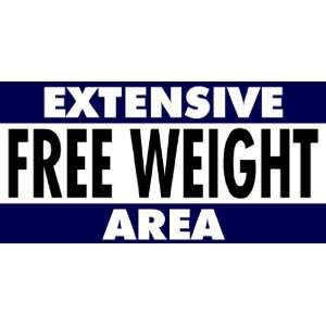  3x6 Vinyl Banner   Weight Training Extensive Weights 