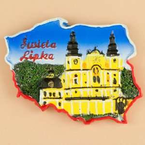 Poland Map Magnet   Swieta Lipka, Sanctuary