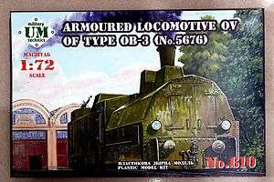 UM 1/72 610 WWII Soviet Red Army Armoured Locomotive OV of type OB 3 