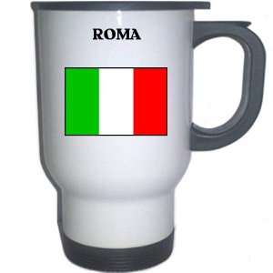  Italy (Italia)   ROMA White Stainless Steel Mug 
