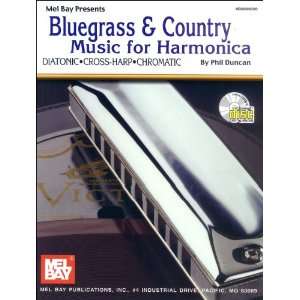   Bluegrass & Country Music for Harmonica Book & CD Musical Instruments