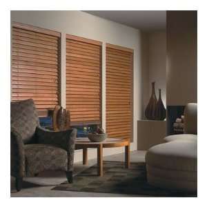  2 wood blind, horizontal real wood blind, 72 wide x 84 