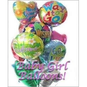  Baby Girl Balloons   Dozen Mylar: Health & Personal Care