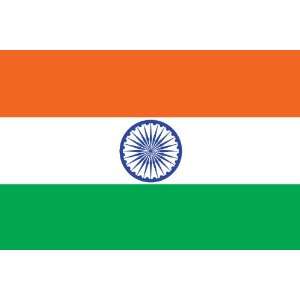 India flag decal / sticker 4 x 2.6