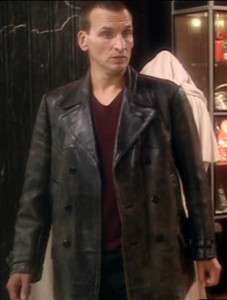 Dr Who TV Series Eccleston Black Original Leather Jacket / Coat   All 
