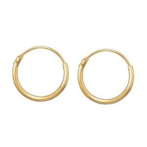   Small Hoop Earrings 12K Yellow Gold Filled   Made in the USA Jewelry