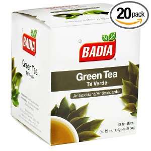  Badia Green Tea. 10 Tea Bags