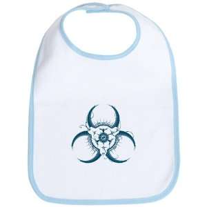  Baby Bib Sky Blue Biohazard Symbol: Everything Else