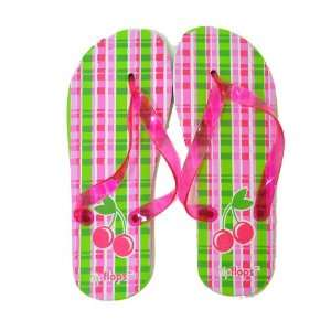  Kids Flip Flops   Cherry Design (Large (3 4)) Toys 