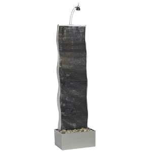  Kenroy Home Curves 1 Light Fountain in Brushed Steel   KH 