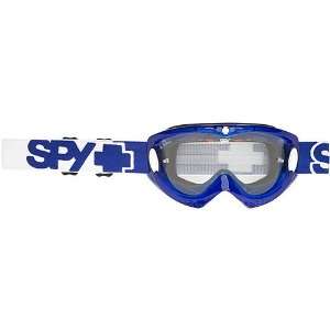  Spy Optic Blue Crystal Alloy Off Road Motorcycle Goggles 